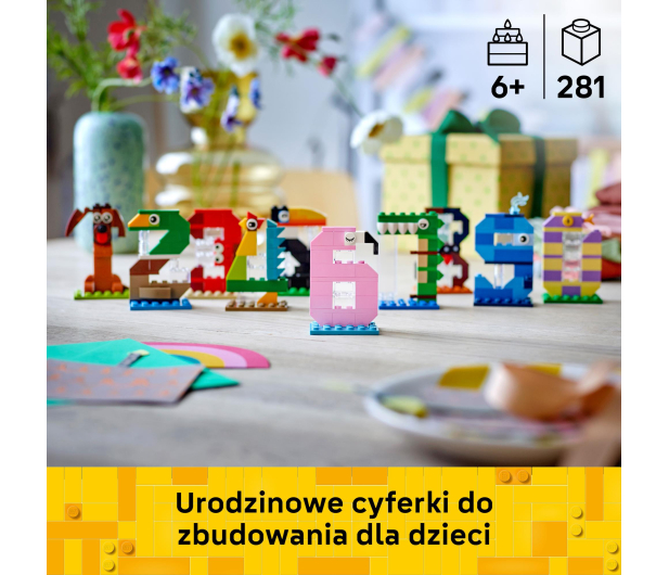 LEGO ICONIC 40807 Urodzinowe cyferki - 1529757 - zdjęcie 4